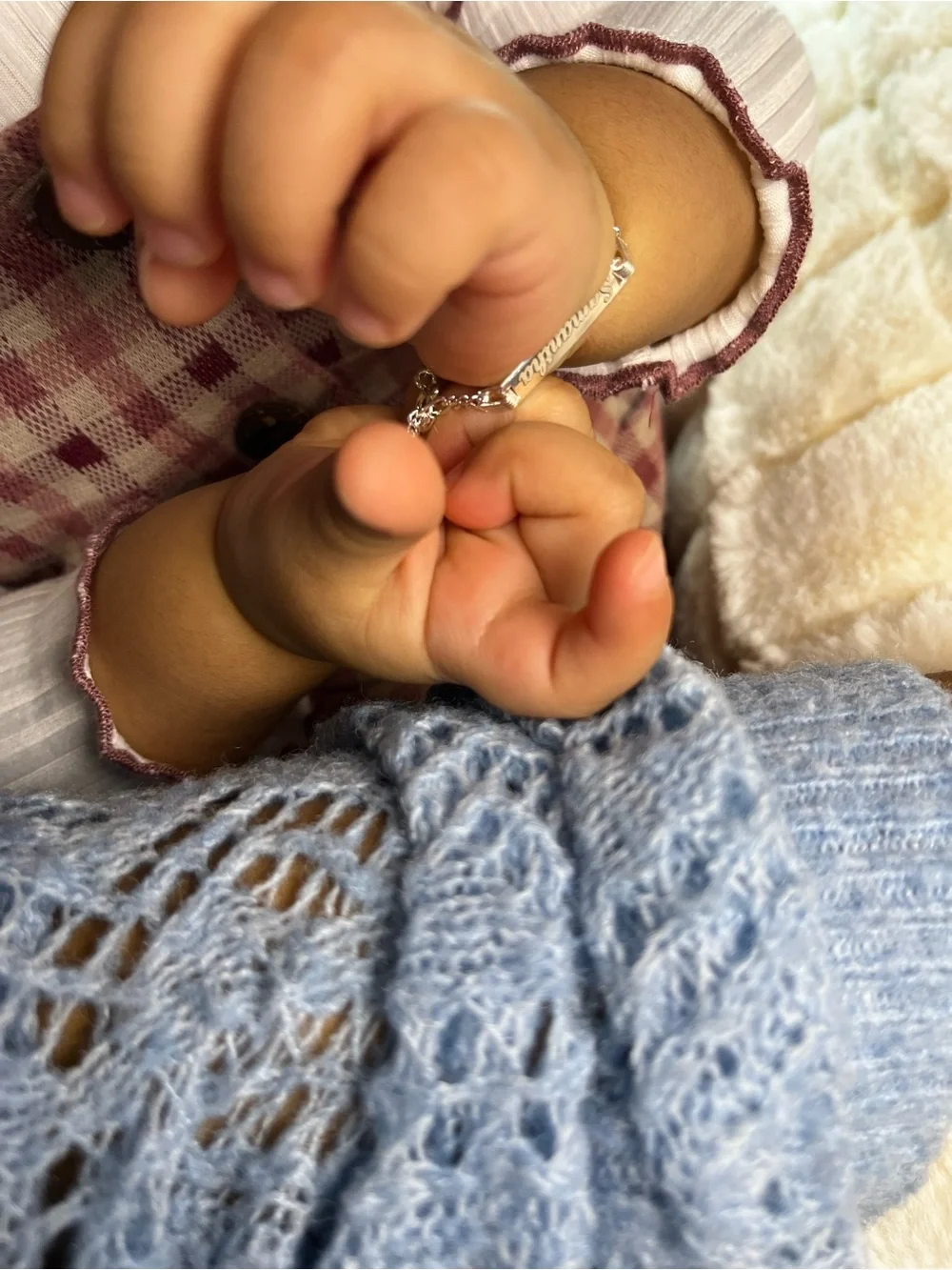 Personalized925 sterling silver bracelet kids nombre grabado